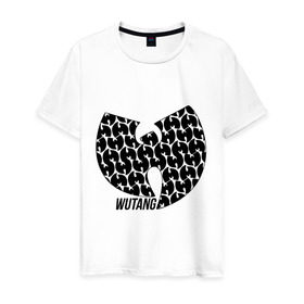 Мужская футболка хлопок с принтом Wu tang clan в Санкт-Петербурге, 100% хлопок | прямой крой, круглый вырез горловины, длина до линии бедер, слегка спущенное плечо. | clan | hip hop | rza | wu tang | wutang | ву танг | вутанг | рэп
