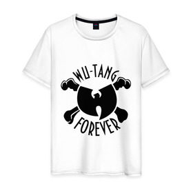 Мужская футболка хлопок с принтом Wu tang в Санкт-Петербурге, 100% хлопок | прямой крой, круглый вырез горловины, длина до линии бедер, слегка спущенное плечо. | 