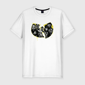 Мужская футболка премиум с принтом Wu tang clan в Санкт-Петербурге, 92% хлопок, 8% лайкра | приталенный силуэт, круглый вырез ворота, длина до линии бедра, короткий рукав | 