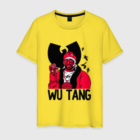 Мужская футболка хлопок с принтом Wu tang clan в Санкт-Петербурге, 100% хлопок | прямой крой, круглый вырез горловины, длина до линии бедер, слегка спущенное плечо. | Тематика изображения на принте: clan | hip hop | rza | wu tang | wutang | ву танг | вутанг | рэп