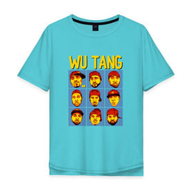 Мужская футболка хлопок Oversize с принтом Wu tang clan в Санкт-Петербурге, 100% хлопок | свободный крой, круглый ворот, “спинка” длиннее передней части | clan | hip hop | rza | wu tang | wutang | ву танг | вутанг | рэп