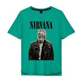 Мужская футболка хлопок Oversize с принтом nirvana t-shirt в Санкт-Петербурге, 100% хлопок | свободный крой, круглый ворот, “спинка” длиннее передней части | kurt cobain | nirvana | гранж | курт кобейн | нирвана