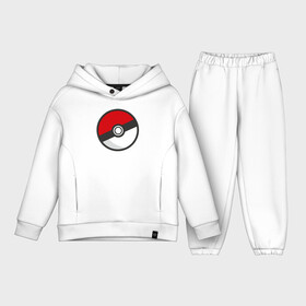 Детский костюм хлопок Oversize с принтом Pokeball в Санкт-Петербурге,  |  | pokeball покебол покемон pokemon