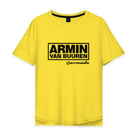 Мужская футболка хлопок Oversize с принтом Armin van Buuren в Санкт-Петербурге, 100% хлопок | свободный крой, круглый ворот, “спинка” длиннее передней части | armada | armin van buuren | trance | армин