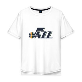 Мужская футболка хлопок Oversize с принтом NBA Utah Jazz в Санкт-Петербурге, 100% хлопок | свободный крой, круглый ворот, “спинка” длиннее передней части | Тематика изображения на принте: jazz | nba | utah | баскетбол | джазз | нба | юта