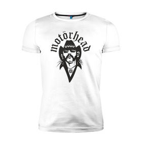 Мужская футболка премиум с принтом Motorhead в Санкт-Петербурге, 92% хлопок, 8% лайкра | приталенный силуэт, круглый вырез ворота, длина до линии бедра, короткий рукав | моторхед