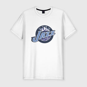 Мужская футболка премиум с принтом NBA Utah Jazz в Санкт-Петербурге, 92% хлопок, 8% лайкра | приталенный силуэт, круглый вырез ворота, длина до линии бедра, короткий рукав | jazz | nba | nba utah jazz basketballбаскетбол | utah | нба | спорт