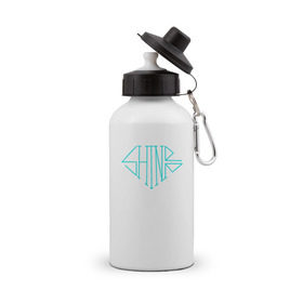 Бутылка спортивная с принтом Shinee logo в Санкт-Петербурге, металл | емкость — 500 мл, в комплекте две пластиковые крышки и карабин для крепления | k pop | shinee | кей поп | корея | шайни