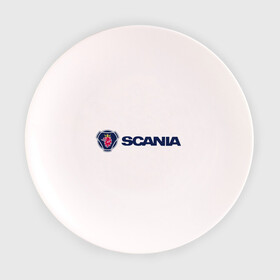 Тарелка 3D с принтом SCANIA в Санкт-Петербурге, фарфор | диаметр - 210 мм
диаметр для нанесения принта - 120 мм | scania | грузовик | скания