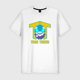Мужская футболка премиум с принтом Team Tinker в Санкт-Петербурге, 92% хлопок, 8% лайкра | приталенный силуэт, круглый вырез ворота, длина до линии бедра, короткий рукав | dota | dota 2 | logo | team tinker | дота | лого