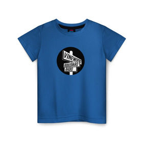 Детская футболка хлопок с принтом Vinewood Boulevard Radio в Санкт-Петербурге, 100% хлопок | круглый вырез горловины, полуприлегающий силуэт, длина до линии бедер | gtav | radio | vbr | радио в grand theft auto: 5grandtheftauto