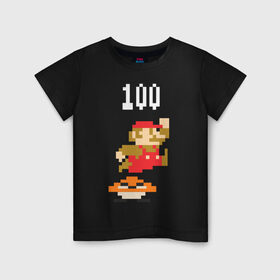 Детская футболка хлопок с принтом Mario в Санкт-Петербурге, 100% хлопок | круглый вырез горловины, полуприлегающий силуэт, длина до линии бедер | nintendo | марио | нинтендо