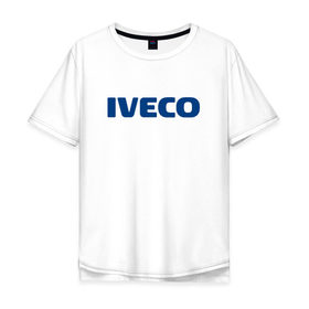 Мужская футболка хлопок Oversize с принтом Iveco в Санкт-Петербурге, 100% хлопок | свободный крой, круглый ворот, “спинка” длиннее передней части | ивеко
