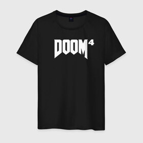 Мужская футболка хлопок с принтом DOOM 4 в Санкт-Петербурге, 100% хлопок | прямой крой, круглый вырез горловины, длина до линии бедер, слегка спущенное плечо. | 