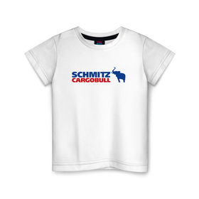 Детская футболка хлопок с принтом Schmitz в Санкт-Петербурге, 100% хлопок | круглый вырез горловины, полуприлегающий силуэт, длина до линии бедер | 