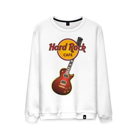 Мужской свитшот хлопок с принтом Hard Rock cafe в Санкт-Петербурге, 100% хлопок |  | Тематика изображения на принте: гитара