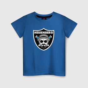 Детская футболка хлопок с принтом Heisenberg Raiders в Санкт-Петербурге, 100% хлопок | круглый вырез горловины, полуприлегающий силуэт, длина до линии бедер | breaking bad | во все тяжкие | гайзенберг | сериал