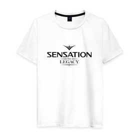 Мужская футболка хлопок с принтом Sensation The Legacy в Санкт-Петербурге, 100% хлопок | прямой крой, круглый вырез горловины, длина до линии бедер, слегка спущенное плечо. | amsterdam | sensation | the legacy | сэнсэйшн