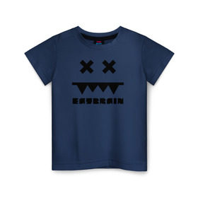 Детская футболка хлопок с принтом Eatbrain Logo в Санкт-Петербурге, 100% хлопок | круглый вырез горловины, полуприлегающий силуэт, длина до линии бедер | eatbrain | music | для любителей жирного neurofunk звучания.drum