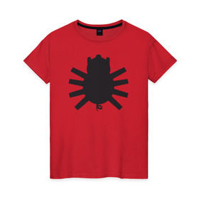 Женская футболка хлопок с принтом Spider-Pig в Санкт-Петербурге, 100% хлопок | прямой крой, круглый вырез горловины, длина до линии бедер, слегка спущенное плечо | spider pig the simpsons симпсоны свин паук го