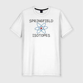 Мужская футболка премиум с принтом Springfield isotopes в Санкт-Петербурге, 92% хлопок, 8% лайкра | приталенный силуэт, круглый вырез ворота, длина до линии бедра, короткий рукав | 