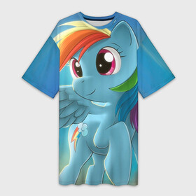 Платье-футболка 3D с принтом My littlle pony в Санкт-Петербурге,  |  | littlle | littlle pony | pony | пони