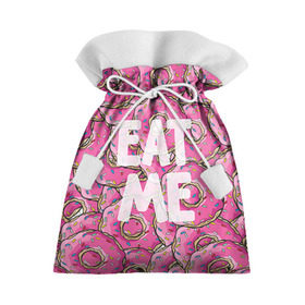 Подарочный 3D мешок с принтом Eat me в Санкт-Петербурге, 100% полиэстер | Размер: 29*39 см | Тематика изображения на принте: гомер