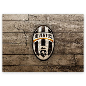 Поздравительная открытка с принтом Juventus в Санкт-Петербурге, 100% бумага | плотность бумаги 280 г/м2, матовая, на обратной стороне линовка и место для марки
 | juventus | спорт | фк | футбол | ювентус