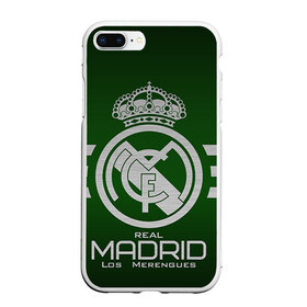 Чехол для iPhone 7Plus/8 Plus матовый с принтом Real Madrid в Санкт-Петербурге, Силикон | Область печати: задняя сторона чехла, без боковых панелей | real madrid | реал мадрид | спорт | футбол
