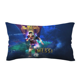 Подушка 3D антистресс с принтом Messi в Санкт-Петербурге, наволочка — 100% полиэстер, наполнитель — вспененный полистирол | состоит из подушки и наволочки на молнии | Тематика изображения на принте: месси