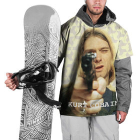 Накидка на куртку 3D с принтом Nirvana в Санкт-Петербурге, 100% полиэстер |  | cobain | curt | nirvana | rock | кобейн | курт | рок