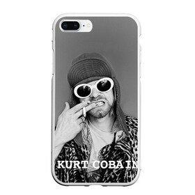 Чехол для iPhone 7Plus/8 Plus матовый с принтом Nirvana в Санкт-Петербурге, Силикон | Область печати: задняя сторона чехла, без боковых панелей | cobain | curt | nirvana | rock | кобейн | курт | рок