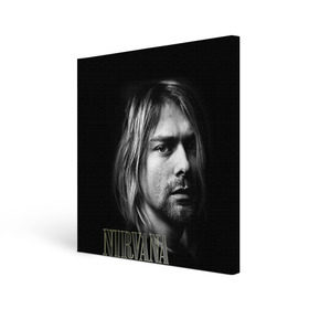 Холст квадратный с принтом Nirvana в Санкт-Петербурге, 100% ПВХ |  | cobain | curt | nirvana | rock | кобейн | курт | рок