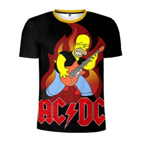 Мужская футболка 3D спортивная с принтом AC/DC в Санкт-Петербурге, 100% полиэстер с улучшенными характеристиками | приталенный силуэт, круглая горловина, широкие плечи, сужается к линии бедра | ac dc | acdc | rock | рок | эйсидиси