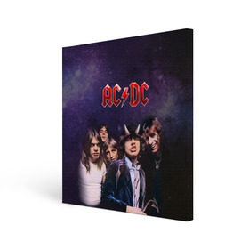 Холст квадратный с принтом AC/DC в Санкт-Петербурге, 100% ПВХ |  | ac dc | acdc | hell | highway | rock | to | рок | эйсидиси