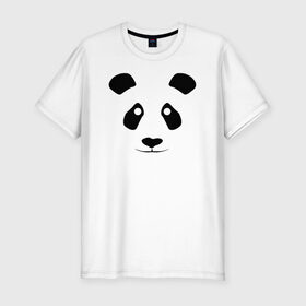 Мужская футболка премиум с принтом Панда в Санкт-Петербурге, 92% хлопок, 8% лайкра | приталенный силуэт, круглый вырез ворота, длина до линии бедра, короткий рукав | 