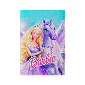 Обложка для паспорта матовая кожа с принтом Barbie в Санкт-Петербурге, натуральная матовая кожа | размер 19,3 х 13,7 см; прозрачные пластиковые крепления | Тематика изображения на принте: barbie | барби | кукла