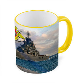 Кружка 3D с принтом ВМФ в Санкт-Петербурге, керамика | ёмкость 330 мл | вмф | корабль | морской флот | россия | рф | силовые структуры