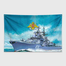 Флаг-баннер с принтом ВМФ в Санкт-Петербурге, 100% полиэстер | размер 67 х 109 см, плотность ткани — 95 г/м2; по краям флага есть четыре люверса для крепления | вмф | корабль | морской флот | россия | рф | силовые структуры