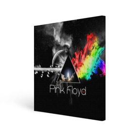 Холст квадратный с принтом Pink Floyd в Санкт-Петербурге, 100% ПВХ |  | pink floyd | rock | рок