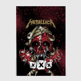 Постер с принтом Metallica в Санкт-Петербурге, 100% бумага
 | бумага, плотность 150 мг. Матовая, но за счет высокого коэффициента гладкости имеет небольшой блеск и дает на свету блики, но в отличии от глянцевой бумаги не покрыта лаком | metallica | металл | рок