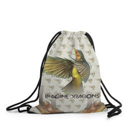 Рюкзак-мешок 3D с принтом Imagine Dragons в Санкт-Петербурге, 100% полиэстер | плотность ткани — 200 г/м2, размер — 35 х 45 см; лямки — толстые шнурки, застежка на шнуровке, без карманов и подкладки | imagine dragons