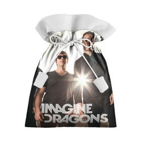 Подарочный 3D мешок с принтом Imagine Dragons в Санкт-Петербурге, 100% полиэстер | Размер: 29*39 см | imagine dragons