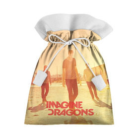 Подарочный 3D мешок с принтом Imagine Dragons в Санкт-Петербурге, 100% полиэстер | Размер: 29*39 см | rock | имэджн драгонз | рок
