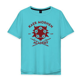 Мужская футболка хлопок Oversize с принтом Kaer Morhen Academy в Санкт-Петербурге, 100% хлопок | свободный крой, круглый ворот, “спинка” длиннее передней части | kaer morhen academy ведьмак 3 witcher