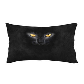 Подушка 3D антистресс с принтом Черная кошка в Санкт-Петербурге, наволочка — 100% полиэстер, наполнитель — вспененный полистирол | состоит из подушки и наволочки на молнии | глаза | киса | кот | котик | кошка | черная кошка