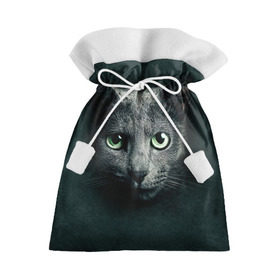 Подарочный 3D мешок с принтом Серый кот в Санкт-Петербурге, 100% полиэстер | Размер: 29*39 см | киса | кот | котик | кошка | серый кот