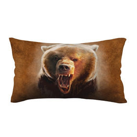 Подушка 3D антистресс с принтом Медведь в Санкт-Петербурге, наволочка — 100% полиэстер, наполнитель — вспененный полистирол | состоит из подушки и наволочки на молнии | медведь | мишка