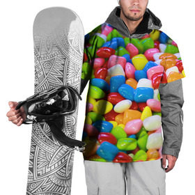 Накидка на куртку 3D с принтом Конфетки в Санкт-Петербурге, 100% полиэстер |  | Тематика изображения на принте: вкусности | конфеты | мармелад | сладости