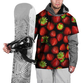 Накидка на куртку 3D с принтом Клубничка в Санкт-Петербурге, 100% полиэстер |  | Тематика изображения на принте: виктория | клубника | ягода